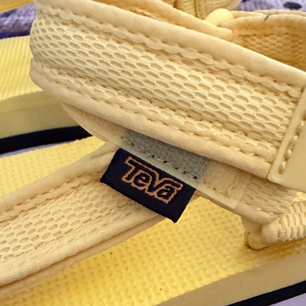 Teva Bright Yellow Hook-and-Loop Platform Sandals - image 3